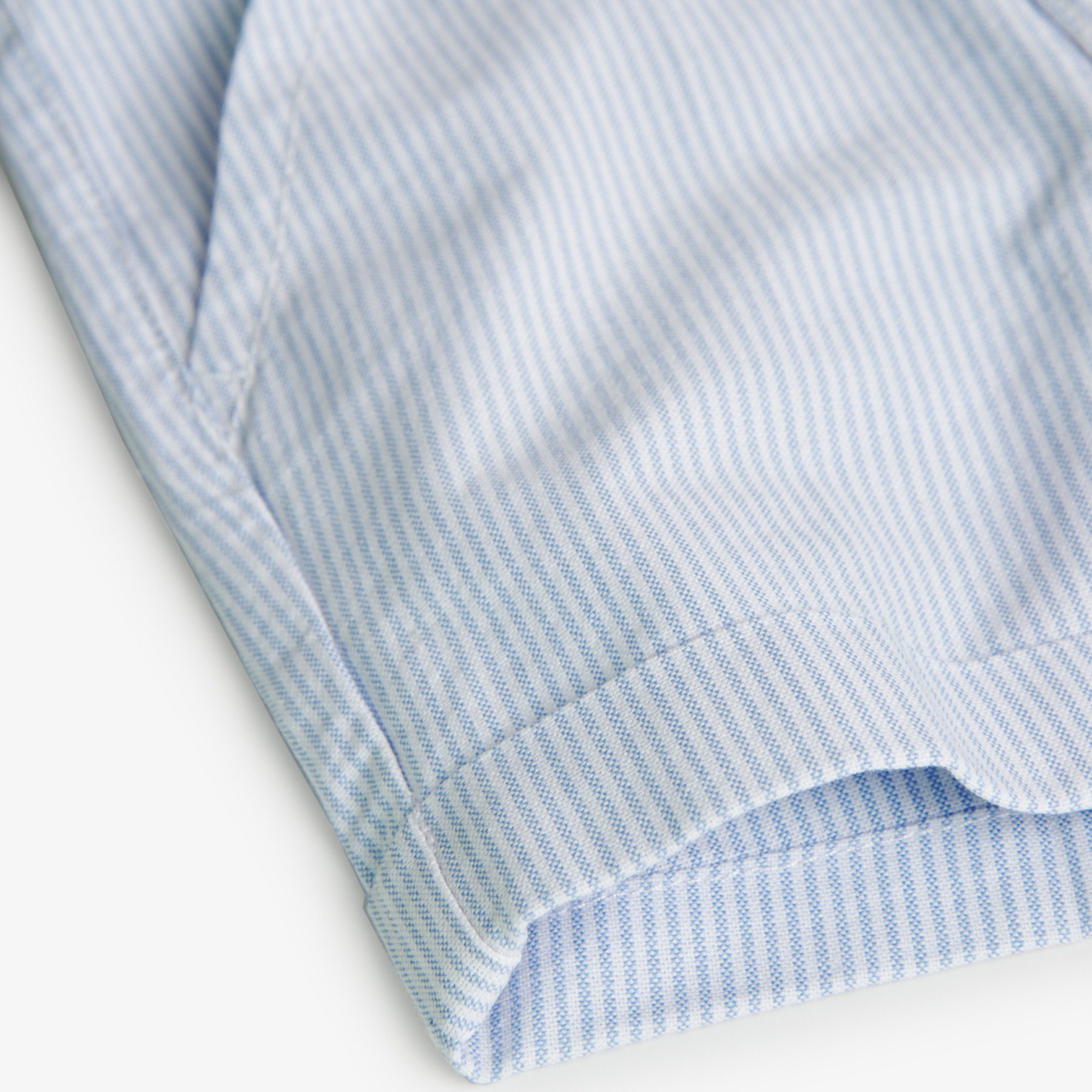 Bermudas oxford niño, estampado de rayas, azul claro