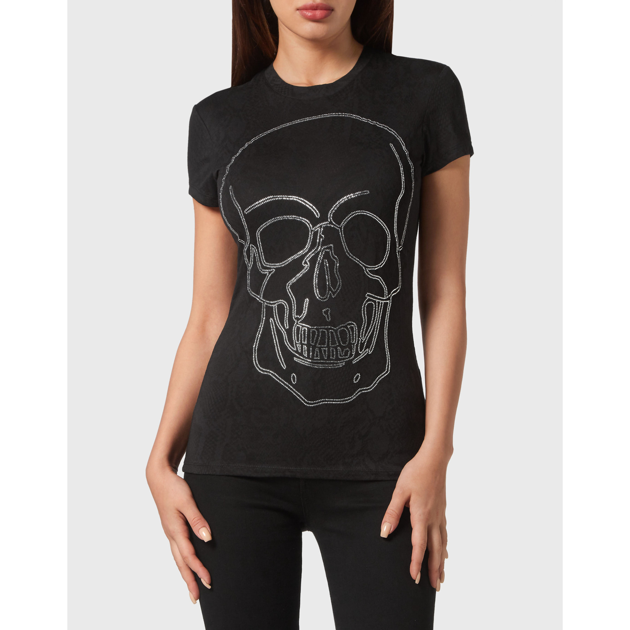 PHILIPP PLEIN Camiseta Cuello Redondo SKULL