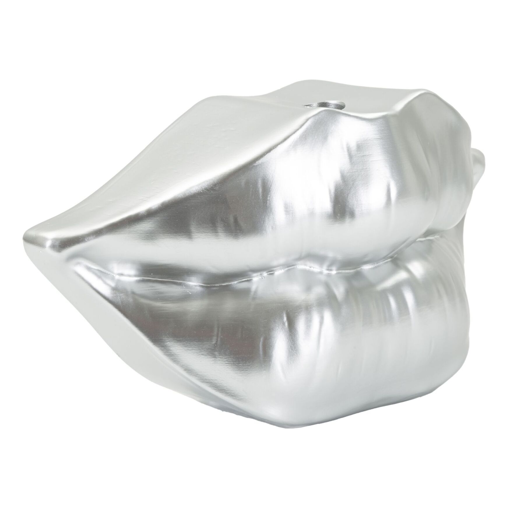 VASO MOUTH LIP SILVER CM 23X8X12