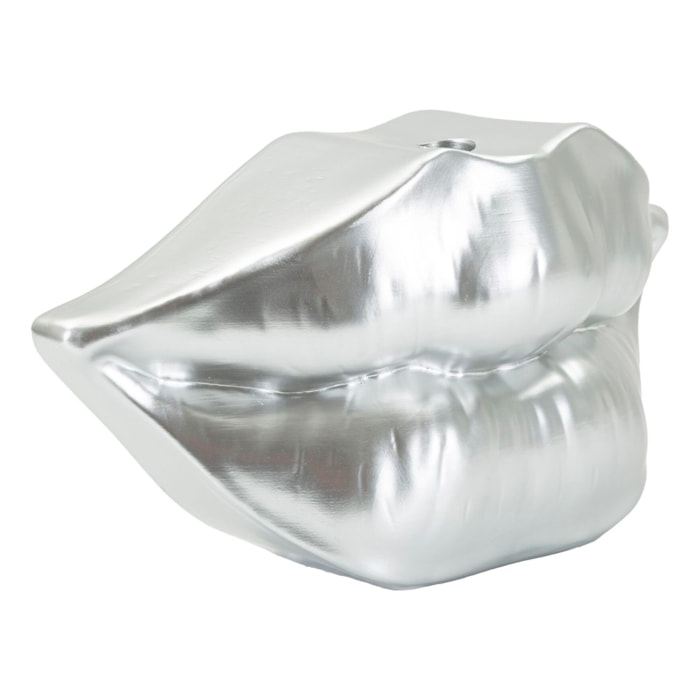 VASO MOUTH LIP SILVER CM 23X8X12