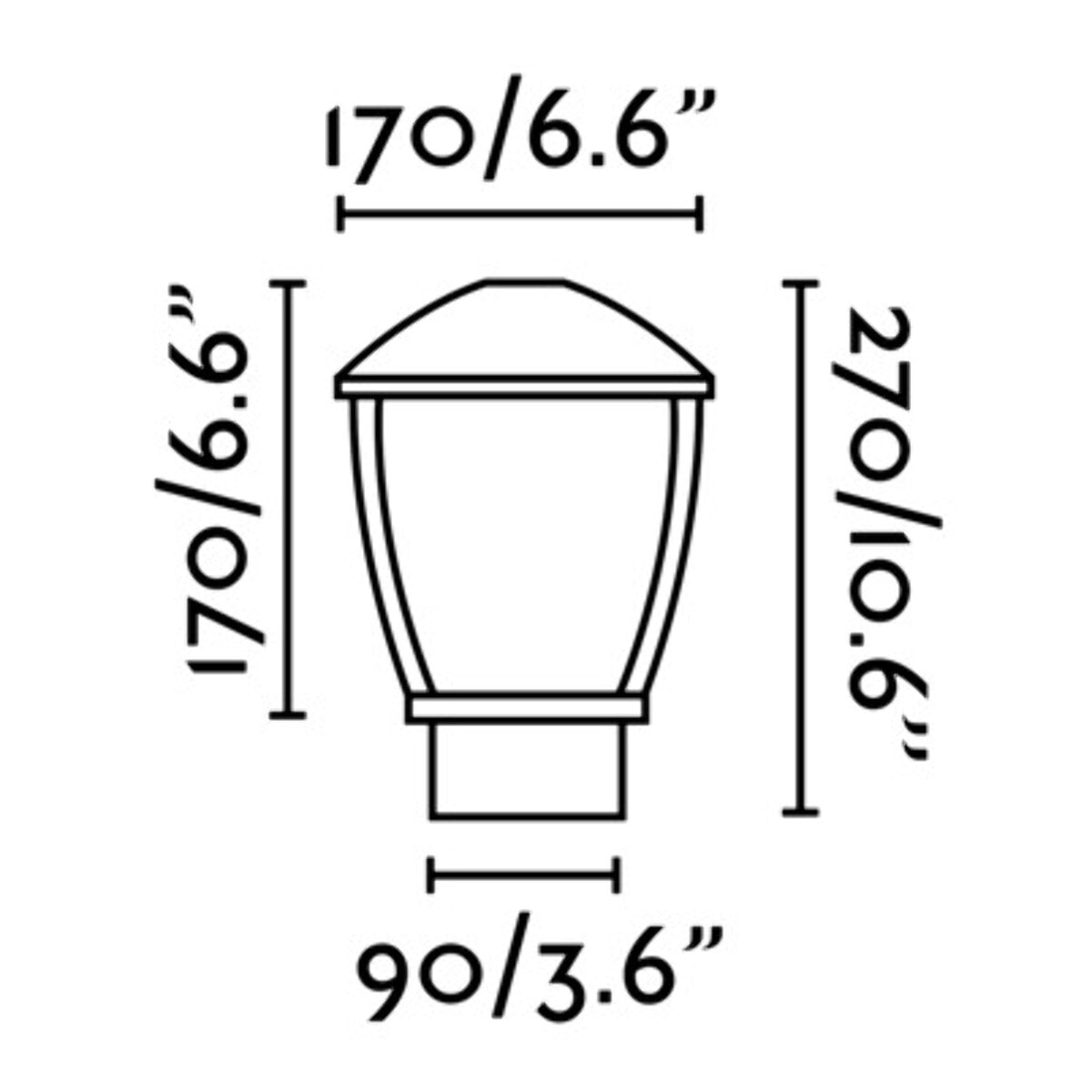 WILMA 270 Lampada sopra muro grigio scuro