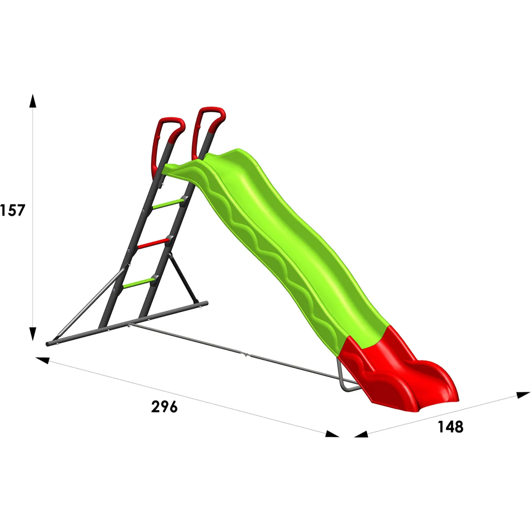 Toboggan HALVAR 2,63 m, 3-12 ans