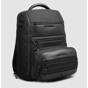 Piquadro Sac banane extensible en tissu recyclé avec système anti-vol et protection RFID