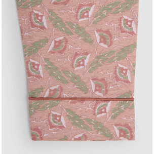 Pijama largo camisero algodón solta rosa