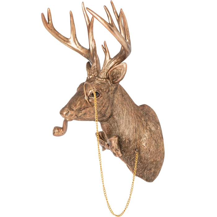 J-Line tête de cerf - résine - cuivre