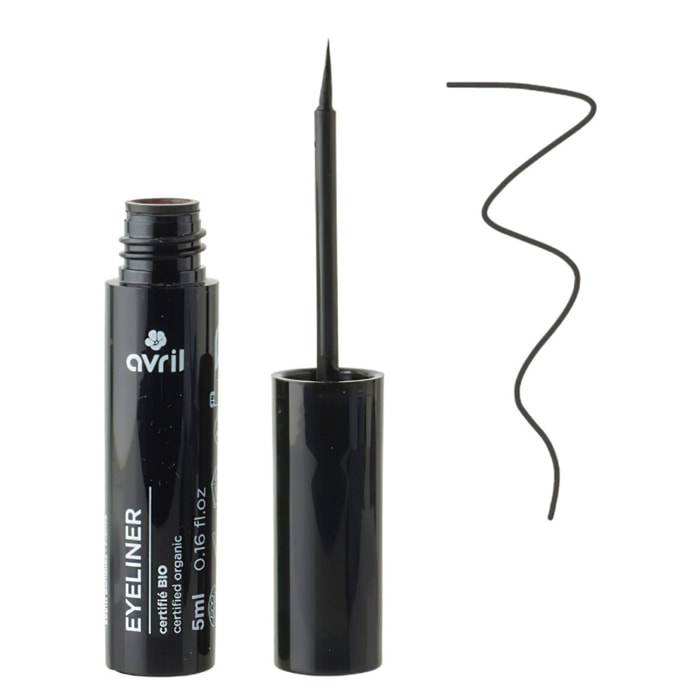 Eyeliner Noir 5 ml - Eyeliner Certifié bio
