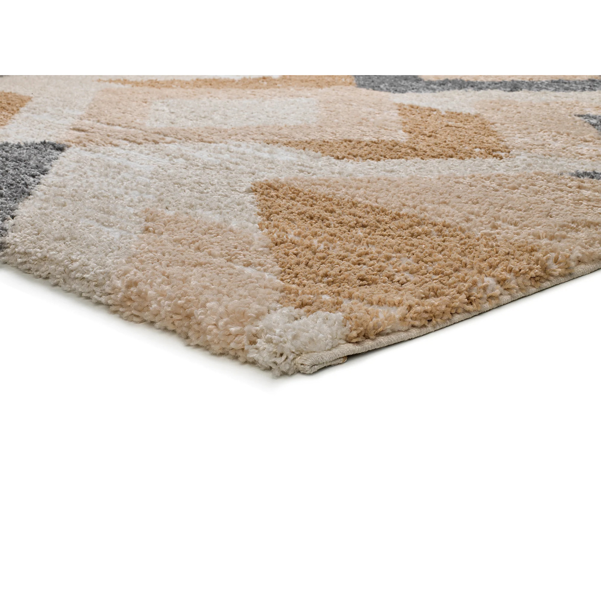 ENYA Alfombra Ã©tnica con relieve tipo shaggy multicolor, varias medidas disponibles.