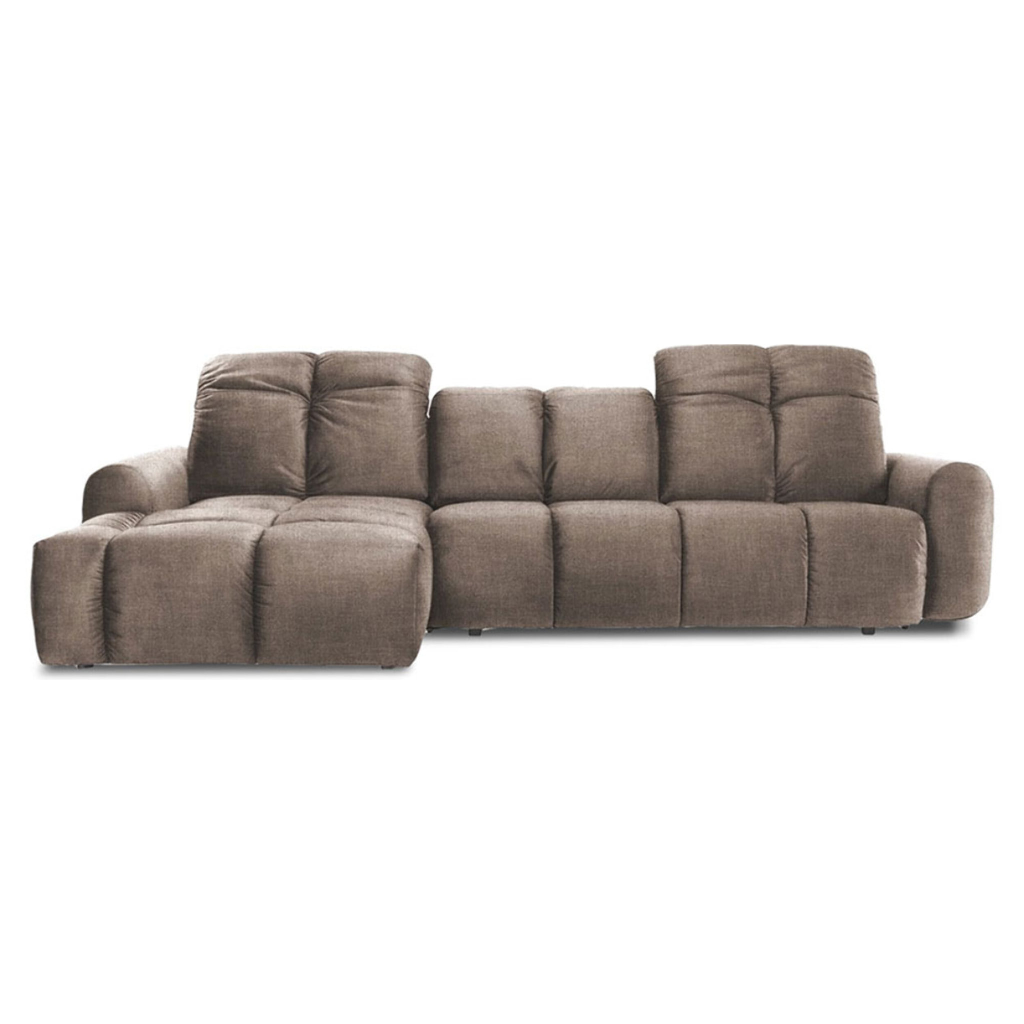Canapé Tissu Angle gauche Taupe Anacapri - 3 Places