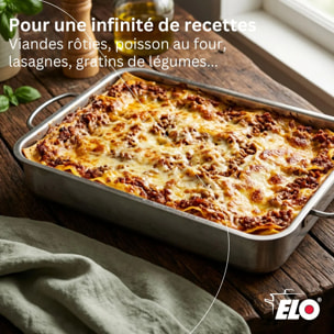 Plat à four acier inoxydable Elo Edition Red