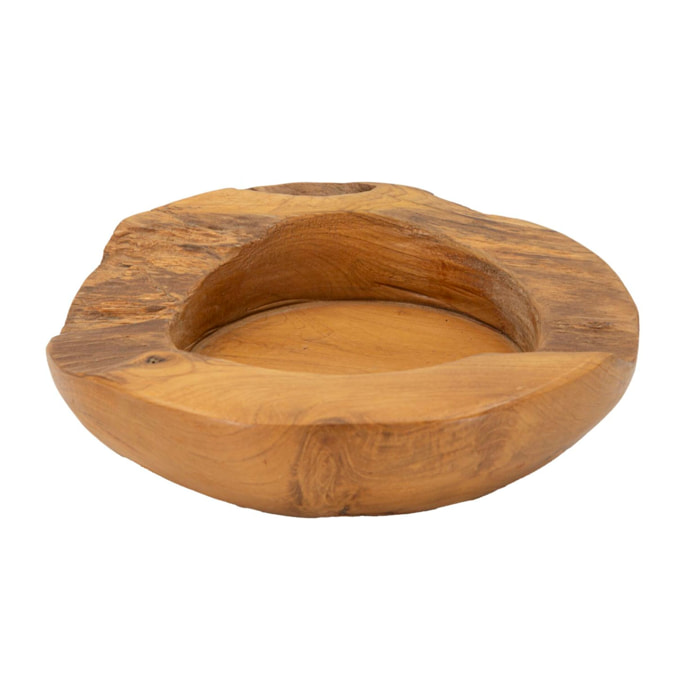 S/TASCHE ERUSI IN TEAK RIC. CM Ø 20X6 (PEZZI UNICI - NON RIP. IN SERIE)