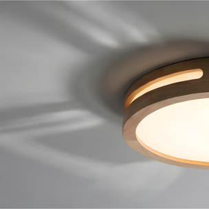 FORLIGHT PLAFÓN IP20 LU LED 22.5W BLANCO NEUTRO - 4000K ON-OFF MADERA CLARA