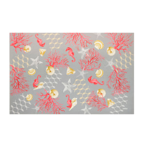 Tapis de bain Soft Excelsa- Coral, Caoutchouc Multicolore