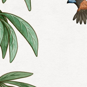 Papier peint panoramique petit dejeuner de girafe Intissé