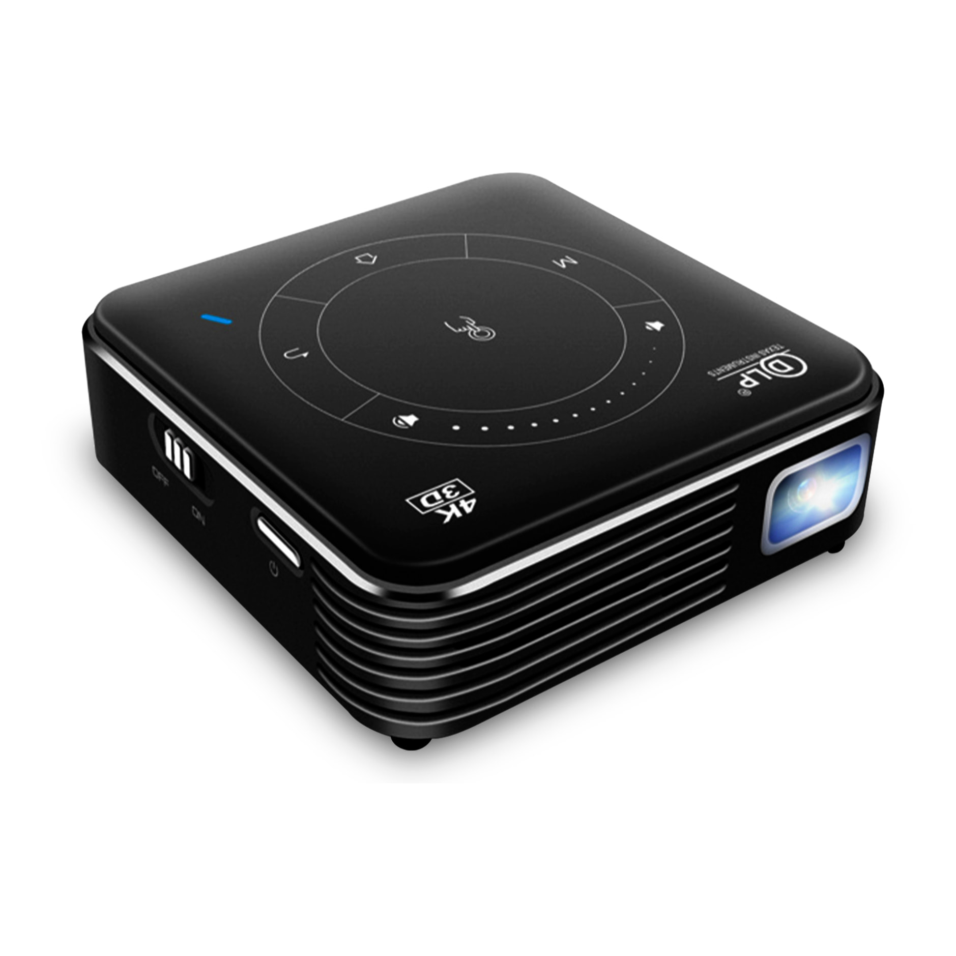 Mini videoproiettore LED portatile P11, DLP. Android 9.0, Wi-Fi, pannello touch. Batteria ricaricabile. Clonazione schermo. Netflix, YouTube, ecc.