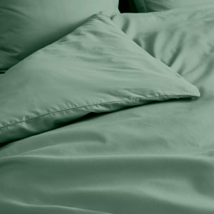 Housse de couette 100% Percale de Coton ORIGINE - Vert tilleul
