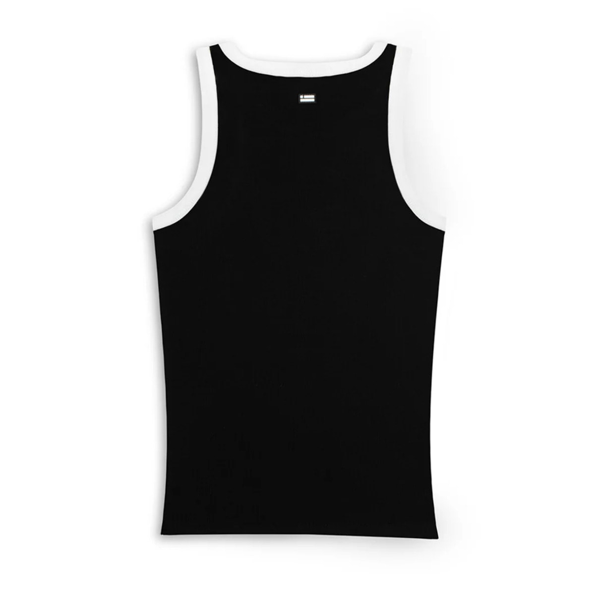 Camiseta de Tirantes Rib Tank Negro / Blanco D.Franklin