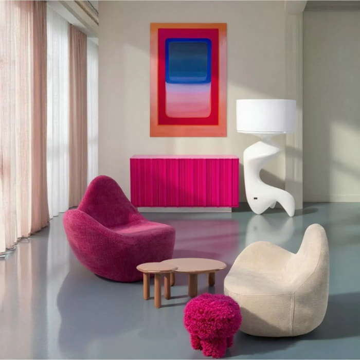 Fauteuil Glow Wave crème Kare Design