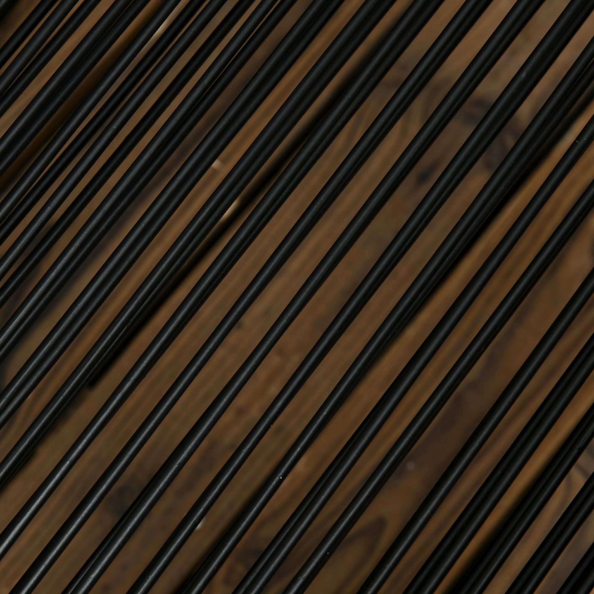 Conjunto de Jardín Exterior de Ratán Sintético Juego de Muebles de Jardín para Exterior de Ratán de 5 Piezas con Mesa Cuadrada 4 Sillas Cojines Negro y Natural