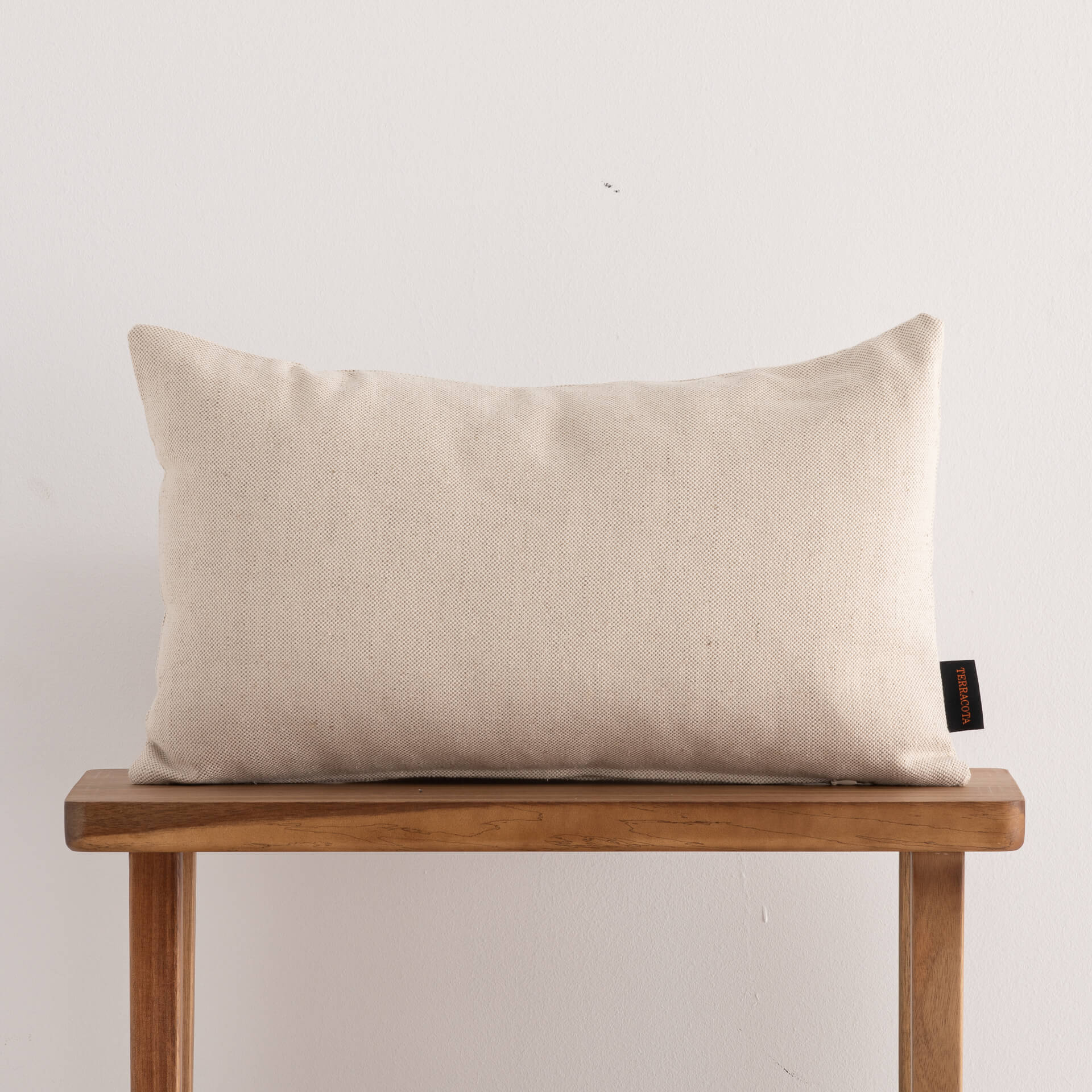 Housse de coussin jacquard 30x50 cm Cascai Crème