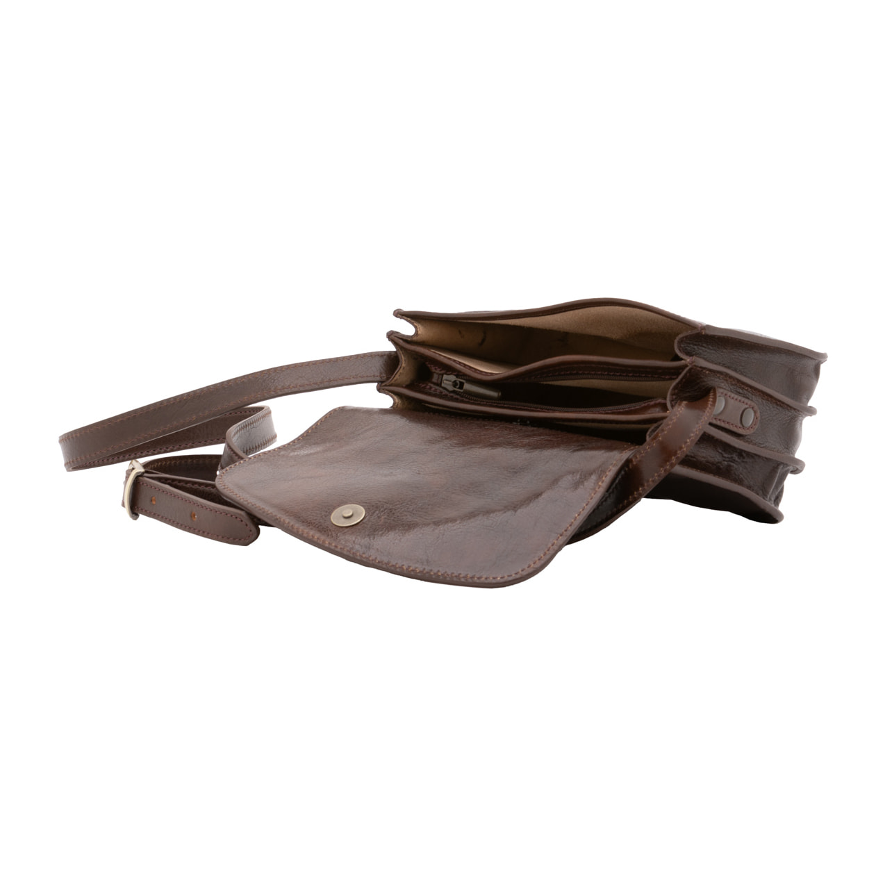 Borsa a tracolla  da donna In Vera pelle Made in Italy 22x16x9,5 cm