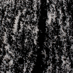 Oslo - tapis moderne abstrait à poils longs noir