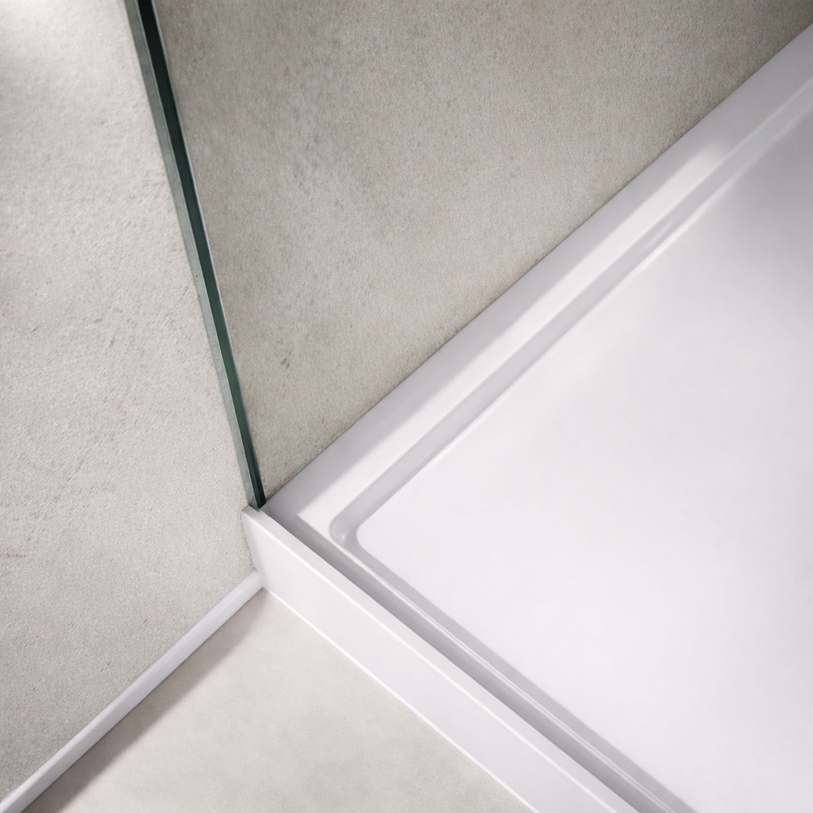 Pack 3 Panneaux Muraux Pierre Light Grey 90x210cm et Profilés Chrome - STONE'IT