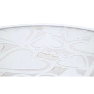 TAVOLINETTI WHITE HARTS COPPIA CM Ø 43X60-38X55