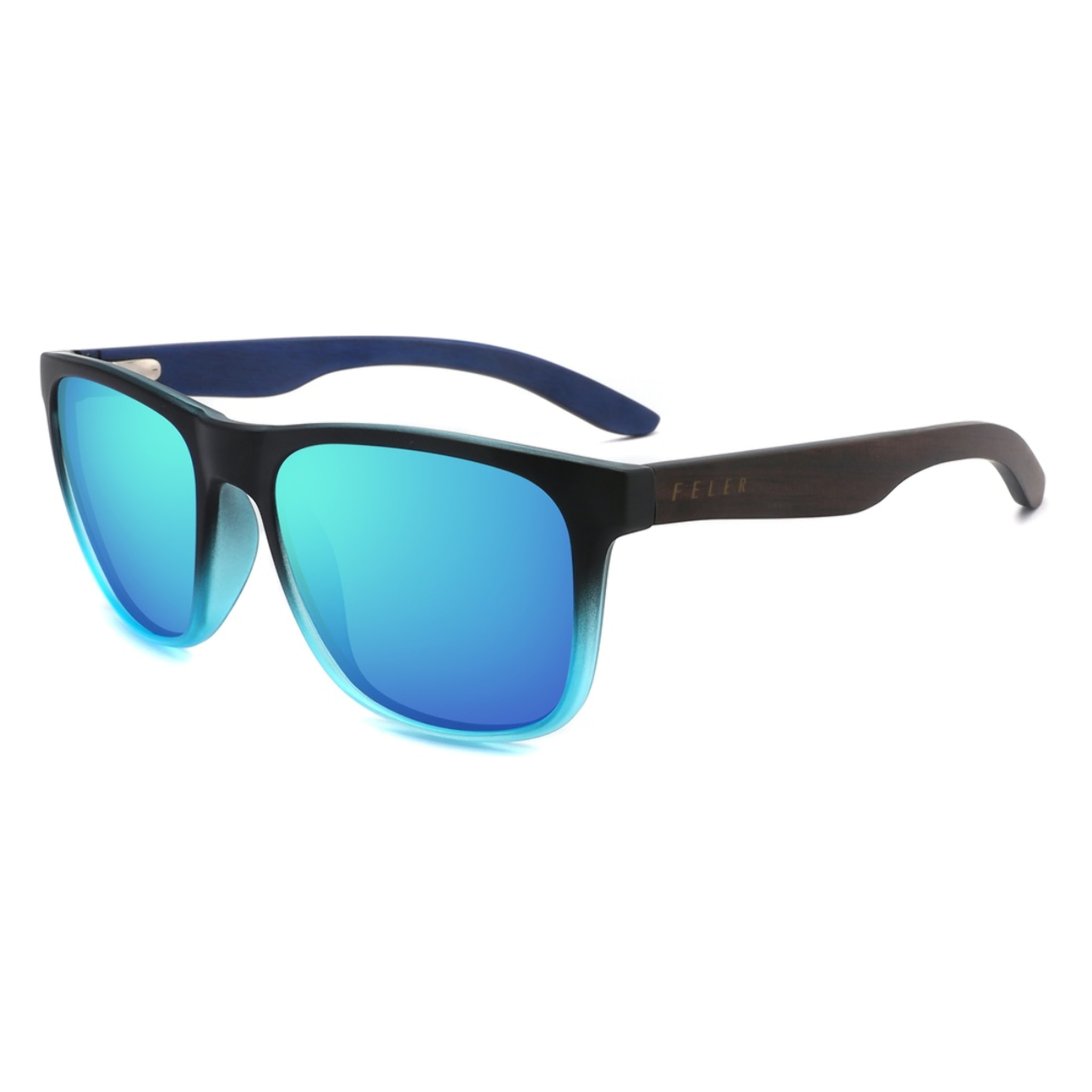 Gafas de Sol Feler 1586M-4 Polarizadas de Madera Unisex 53 mm