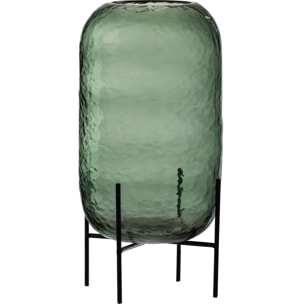 J-Line vase Rond Irregulier - verre - vert - large - Ø 18 cm