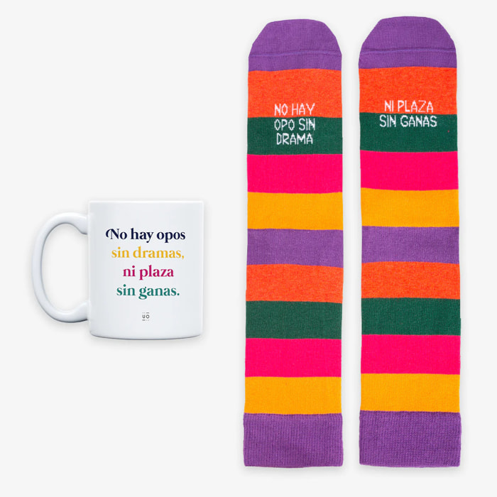 Kit Taza + Calcetines "No hay Opo sin dramas"