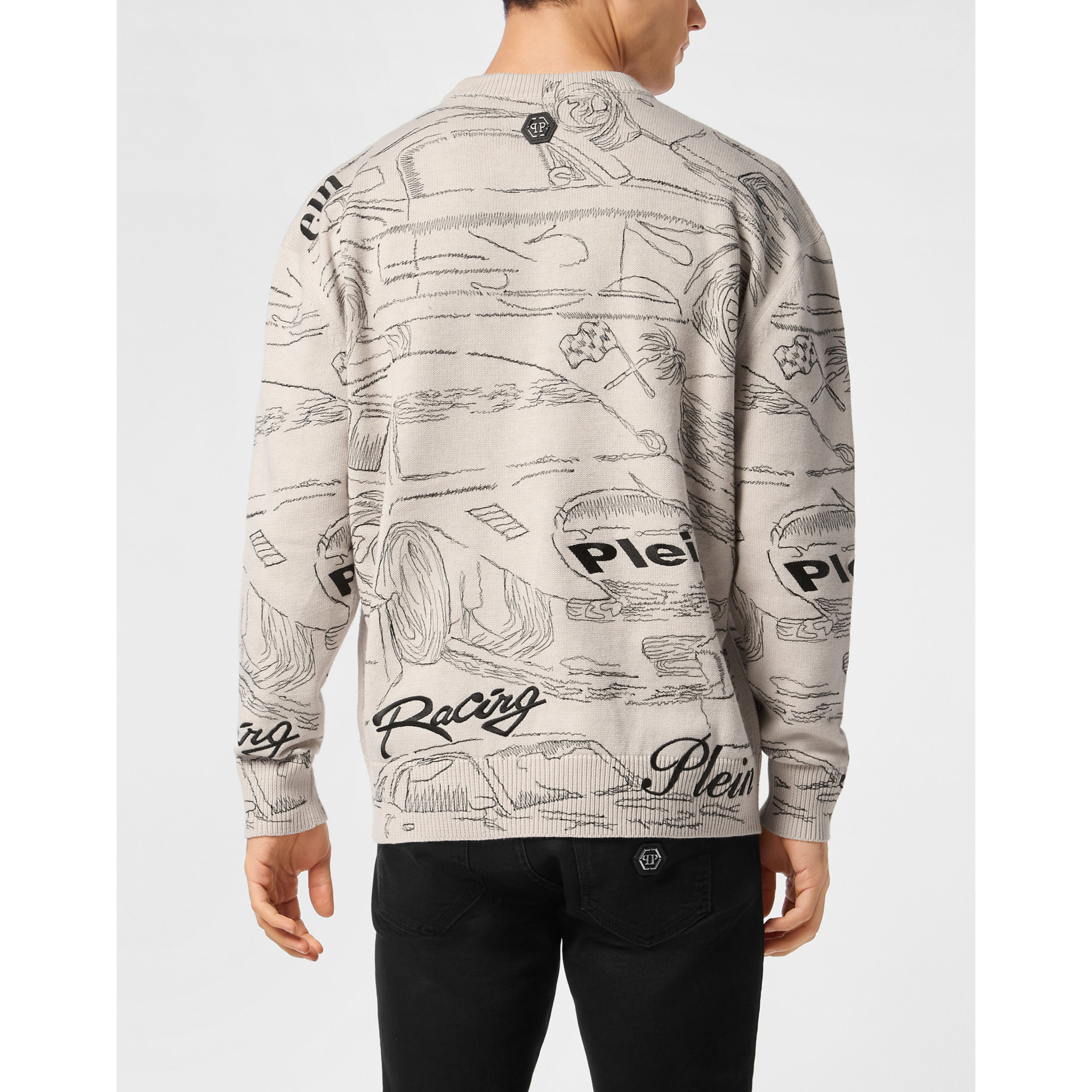 PHILIPP PLEIN Jersey Cuello Redondo RACING