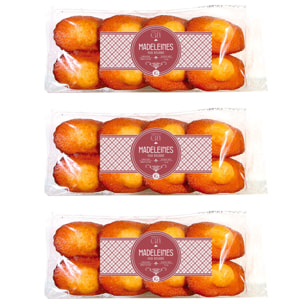 3 x Grande madeleines extra fraiches pur beurre - 3x270g - France - Raoul Gey