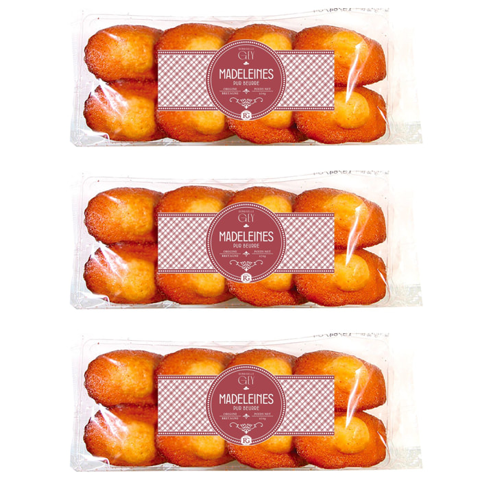 3 x Grande madeleines extra fraiches pur beurre - 3x270g - France - Raoul Gey