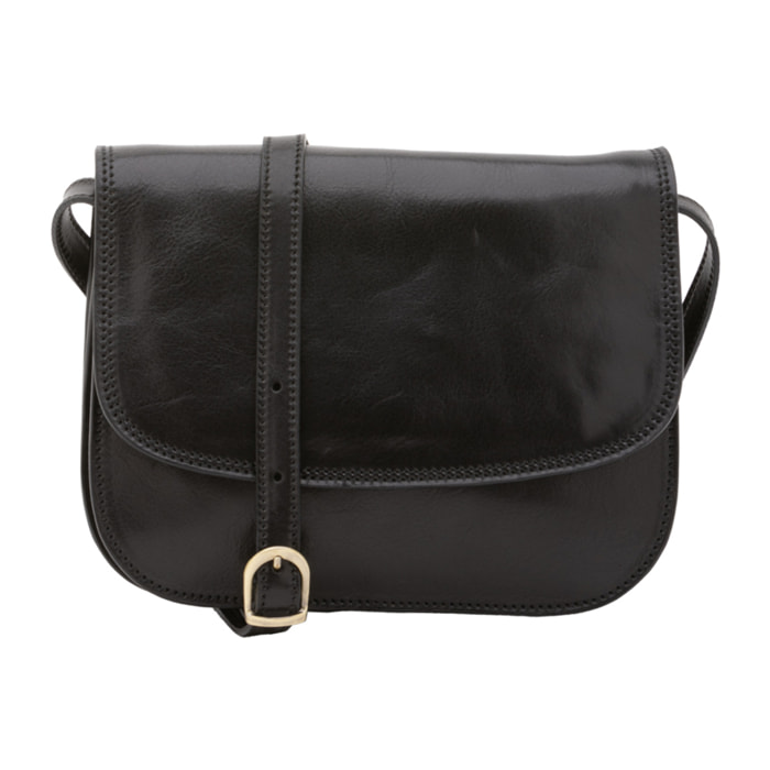 Borsa a tracolla  da donna In Vera pelle Made in Italy 27x20x12 cm