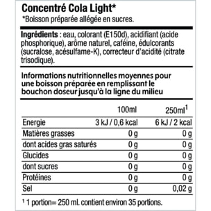 Concentré SODASTREAM COLA LIGHT 440ml