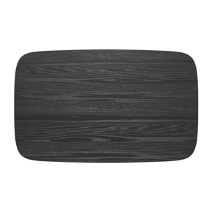 Table rectangulaire 4 personnes en bois noir 120 cm - Oman