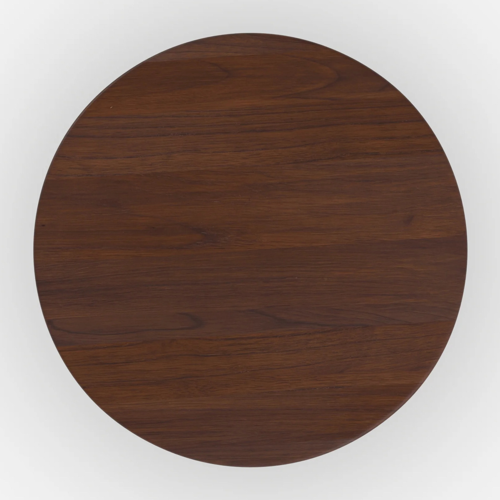 Table basse ronde en bois massif de mindi foncé D80 cm - Galia