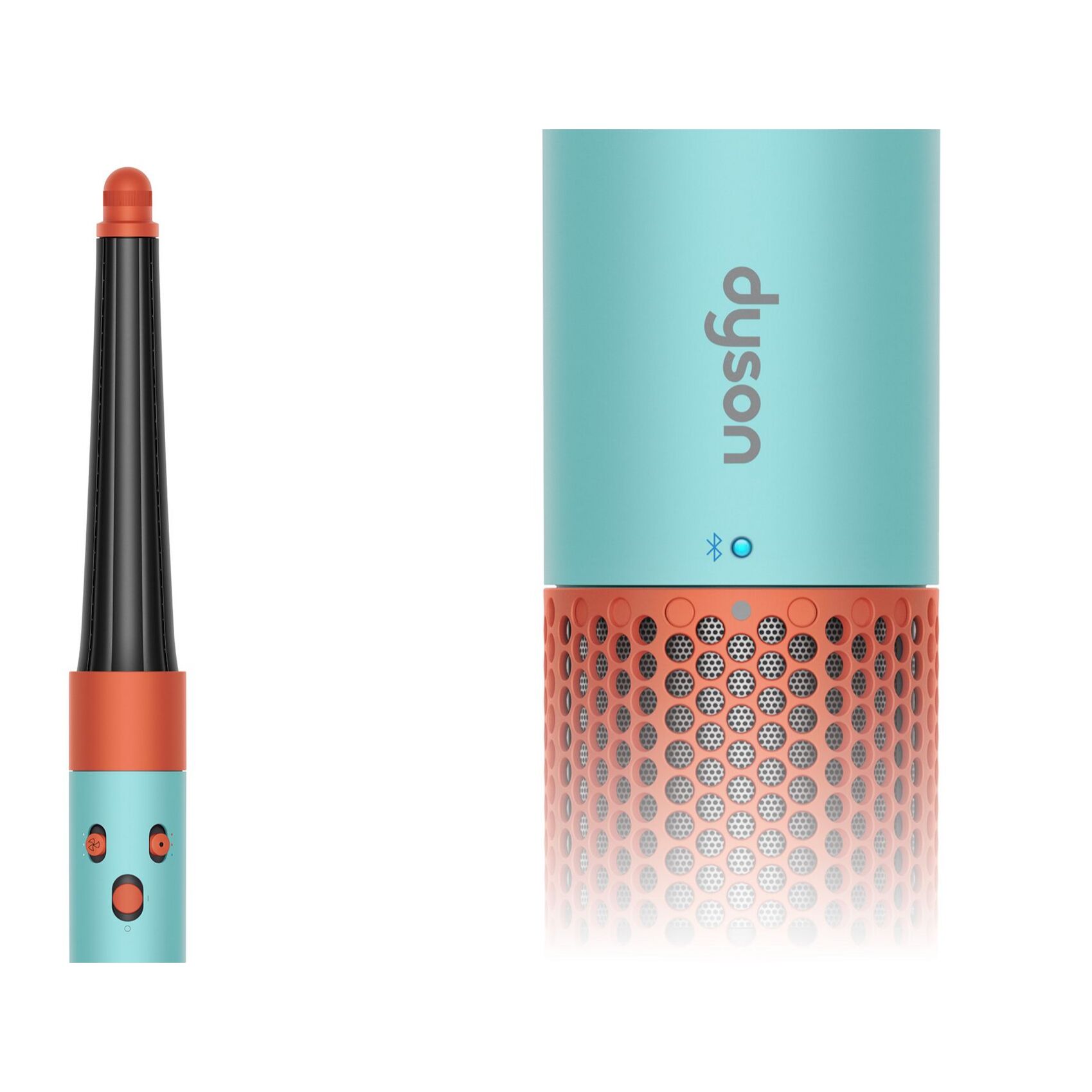 Multi-styler asciugacapelli Dyson Airwrap i.d.™ per capelli lisci e ondulati in Acquamarina/Tangerine | Ricondizionato