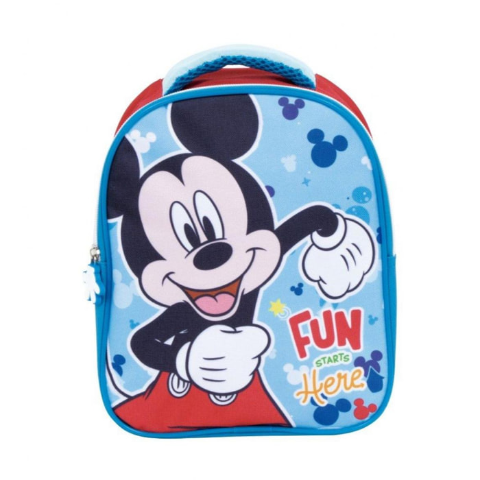 Zaino Asilo Topolino Mickey Mouse Lui Mickey Mouse Multicolor