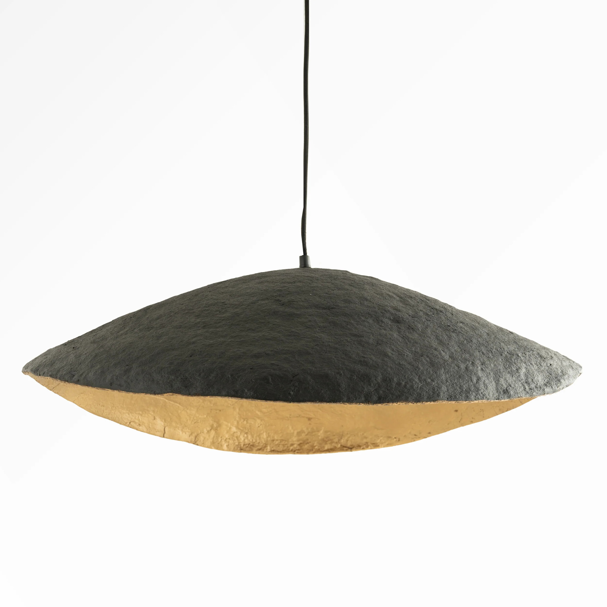 Suspension en papier et fil noir 71 cm - Milano