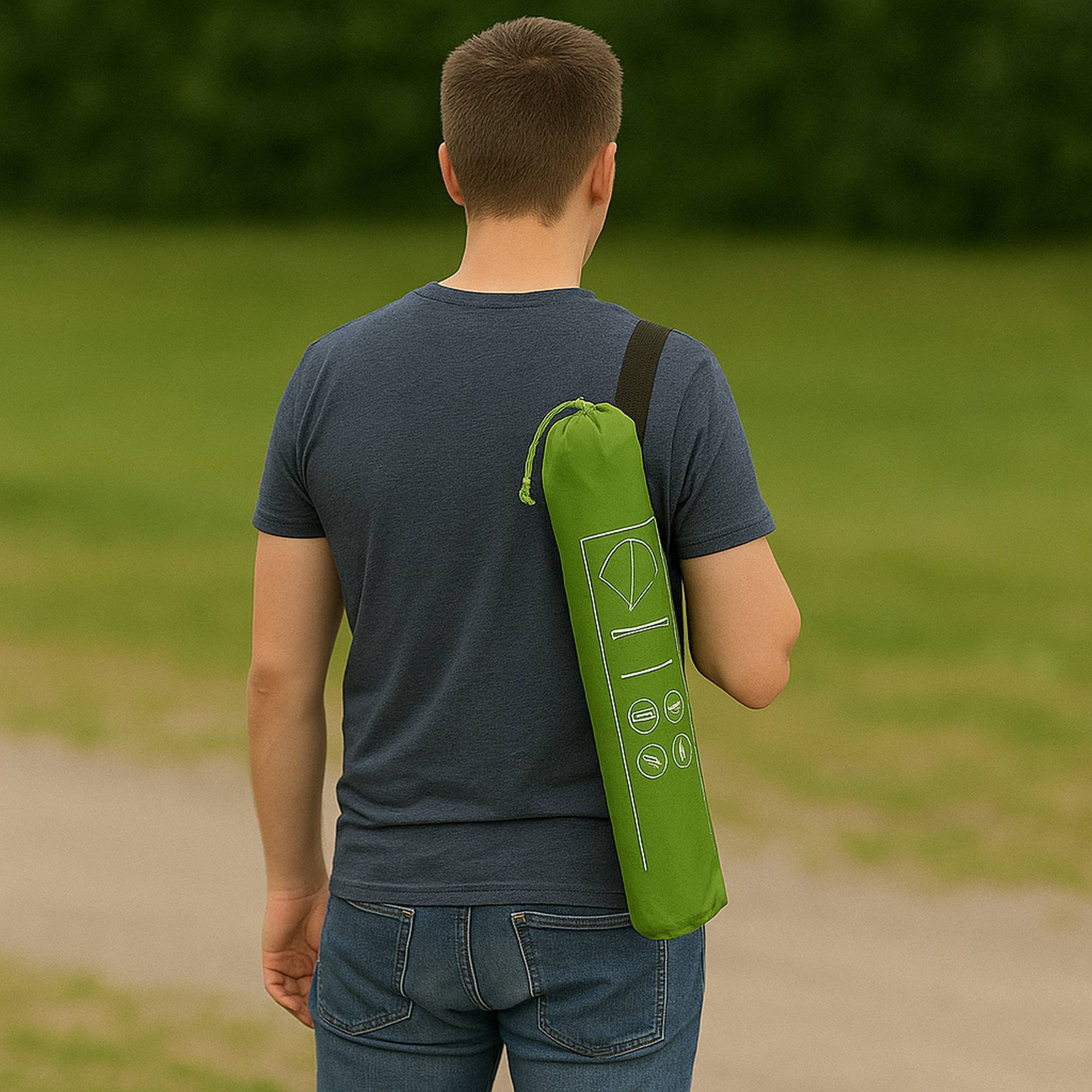 Well home tienda de campaña monodomo para 2 personas en color verde 200x120x100cm