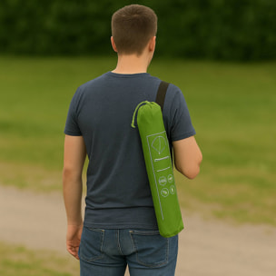 Well home tienda de campaña monodomo para 2 personas en color verde 200x120x100cm