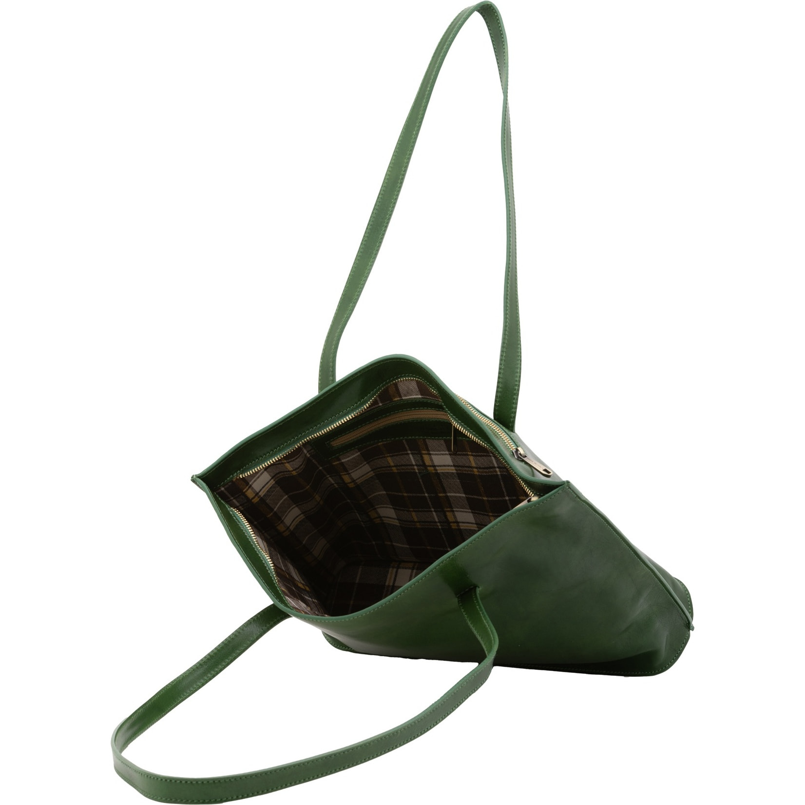 Borsa a spalla da donna - Modello False - 100% pelle - 31.0 x 43.0 x 10.0 cm
