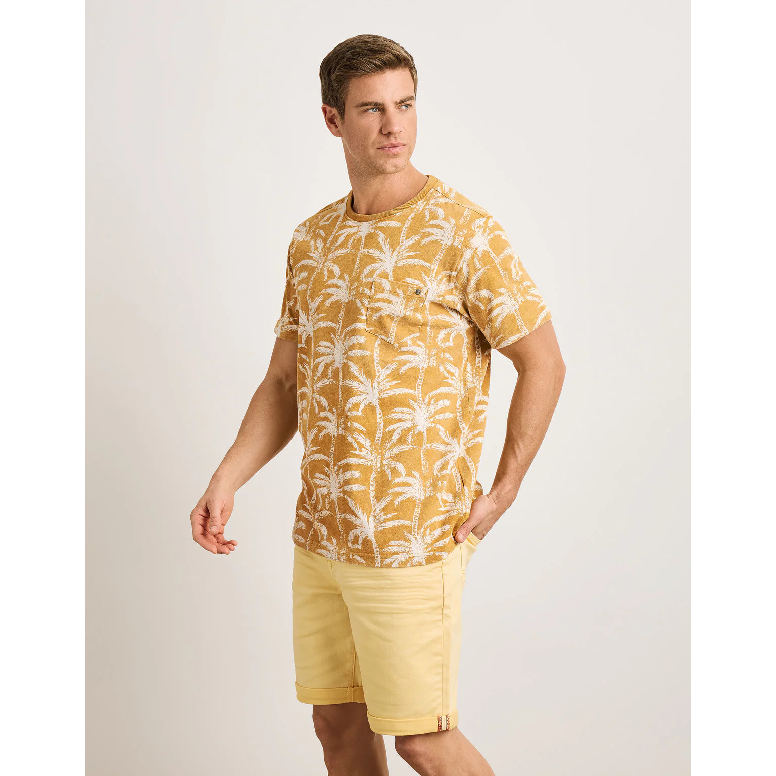 Camiseta Manga Corta Mostaza - Lagoa