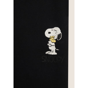 Pantalone da donna con gamba ampia in felpa e stampa Snoopy