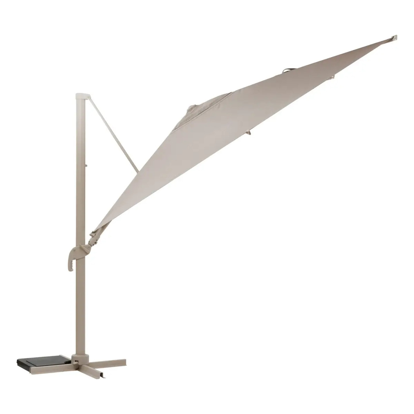 Parasol déporté rectangulaire "Melhia" lin 4x3m