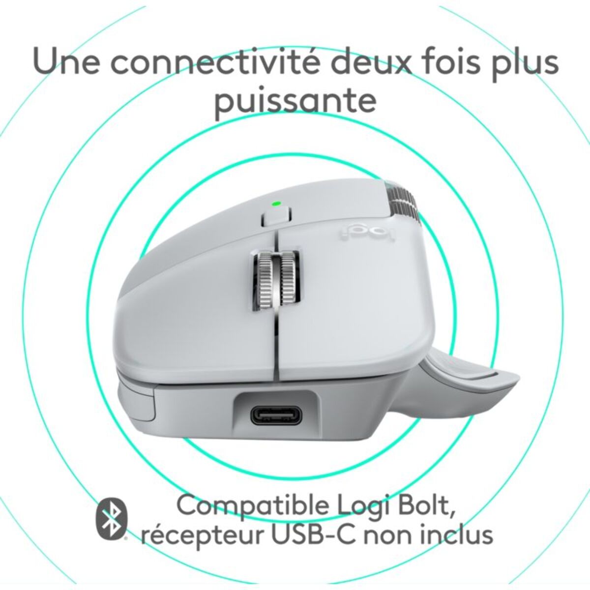 Souris sans fil rechargeable LOGITECH MX Master 4 Mac Off White
