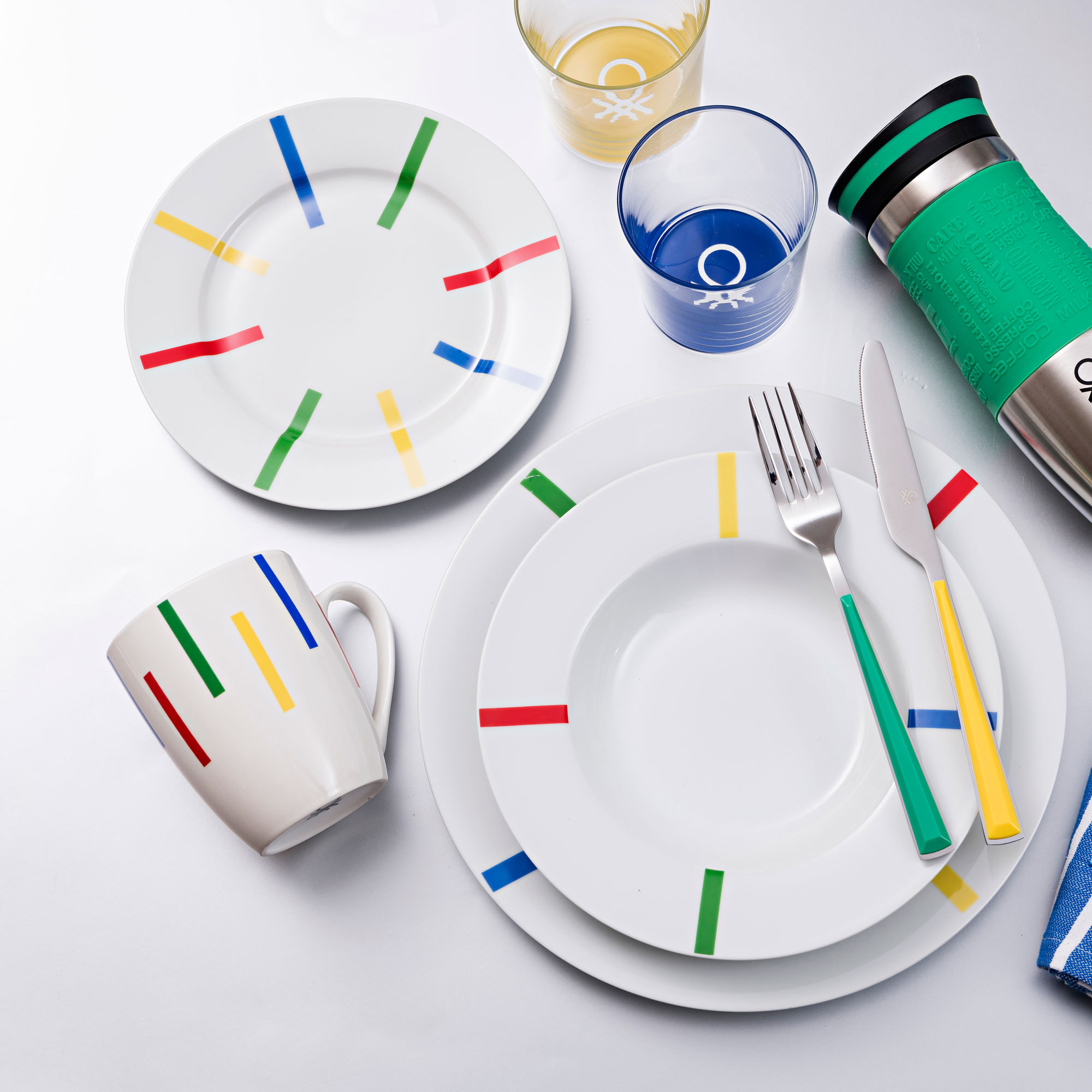 Set 2pc tazas de porcelana, United colors of Benetton