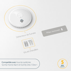 Détecteur de fumée connecté - Sirène 85 dB