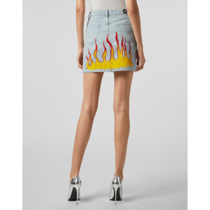 PHILIPP PLEIN Denim Skirt